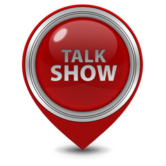 Talk Show pointer icon on white background