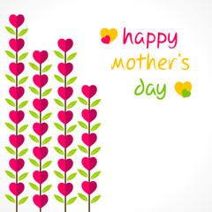 creative happy mothers day greeting design vector
