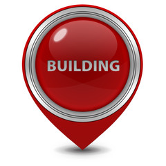 building pointer icon on white background