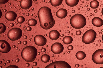 red water drops background
