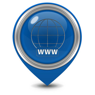 www pointer icon on white background