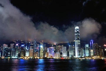 Fototapeta premium The Victoria Harbour in Hong Kong