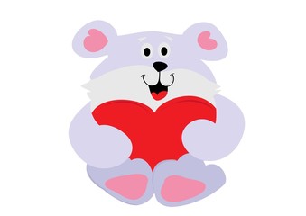 Miś,Walentynki,serce © monikakosz