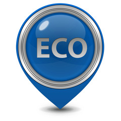 eco pointer icon on white background