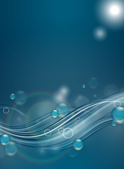 vector background with wavy lines