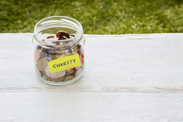 Charity money distribution