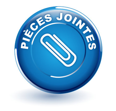 pi&egrave;ces jointes sur bouton bleu