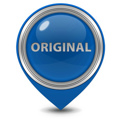 Original pointer icon on white background