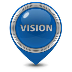 Vision pointer icon on white background