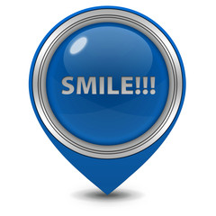 Smile pointer icon on white background