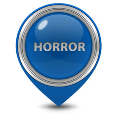 Horror pointer icon on white background