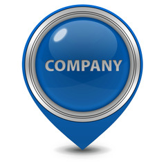 Company pointer icon on white background