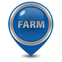 Farm pointer icon on white background