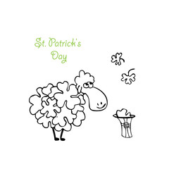 sheep with clover