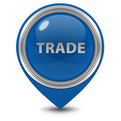 Trade pointer icon on white background