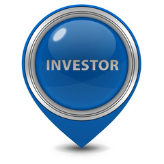 Investor pointer icon on white background