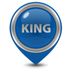 King pointer icon on white background
