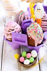 Homemade easter chocolate eggs