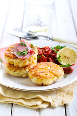 Sweet corn fried cakes