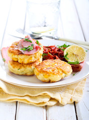Sweet corn fried cakes