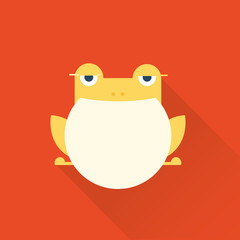 Frog characters flat