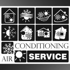 Air condicioning symbol set