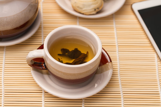 cup of organic chinese tea