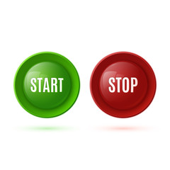 Two glossy buttons, start and stop