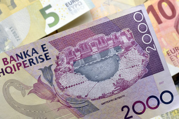 Leku shqiptar Albanian lek albanese albanés money Albania