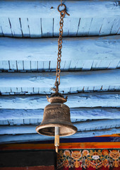old lamp in buddhist monastery