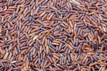 Close-up  brown rice background