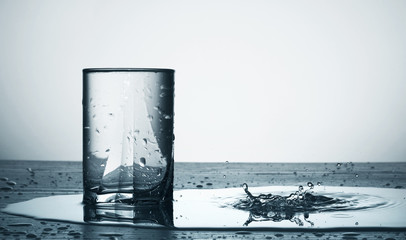 Water and glass