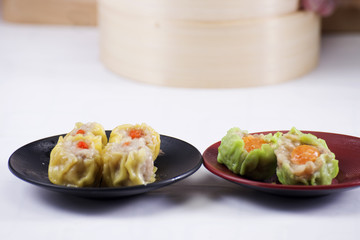 Chinese dumpling on the plate