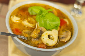 Mushroom Tortellini Soup