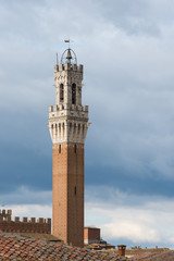 Fototapeta premium Siena e la Torre del Mangia, Toscana