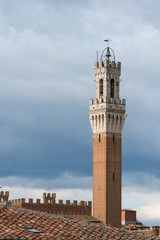 Fototapeta premium Siena e la Torre del Mangia, Toscana