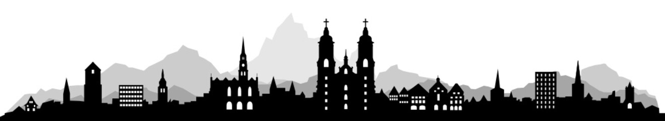 Obraz premium Skyline St. Gallen