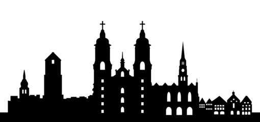 Fototapeta premium Skyline St. Gallen