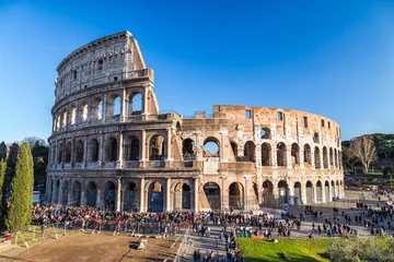 Fototapete Rund Kolosseum in Rom, Italien © norbel