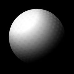golf ball black