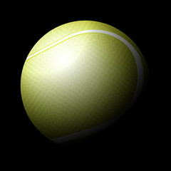 tennis ball black