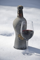 Obraz premium Vino e neve