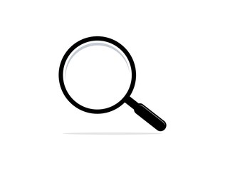 magnifying glass logo icon template