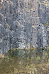 Rock face reflection