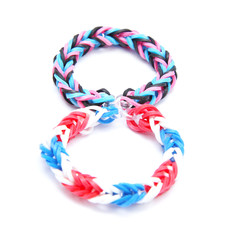 Colorful rubber bracelets