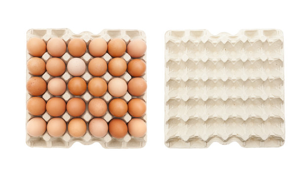Eierpalette - voll und leer