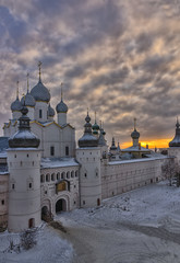Fototapeta na wymiar View of the Rostov Kremlin