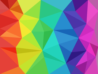 rainbow low poly