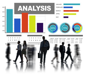 Analysis analyzing information bar graph data statisitc concept