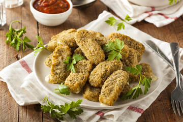 Homemade Cheesy Mozzarella Sticks